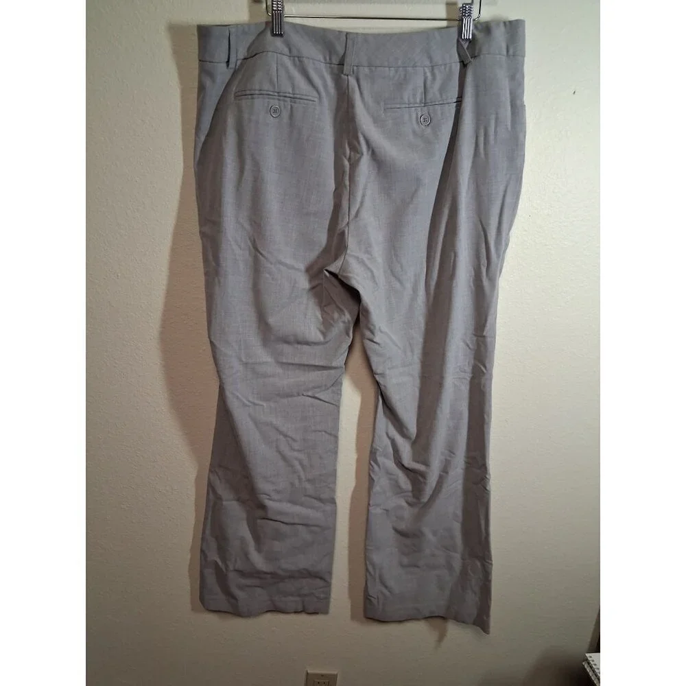 Daisy Fuentes Dress Pants Business Casual Office Trousers Slacks Gray Womens 16W